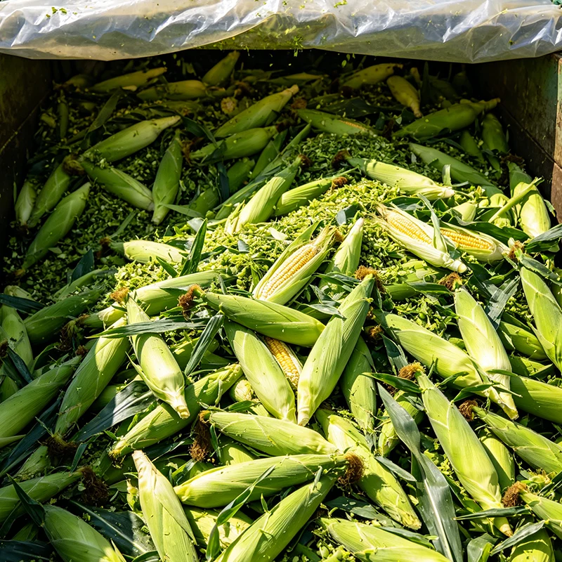 What are the production processes of whole plant corn silage?
